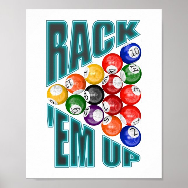 Póster Rack’em Up Billiards (Frente)