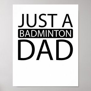 Póster Racquet de raqueta del transbordador Badminton - S