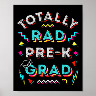 Póster Rad Pre-k Grad Gift Fun Boy Chica Prek Graduación