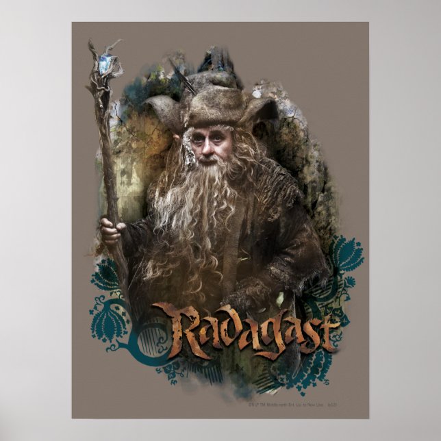 Póster RADAGAST™ con nombre (Frente)