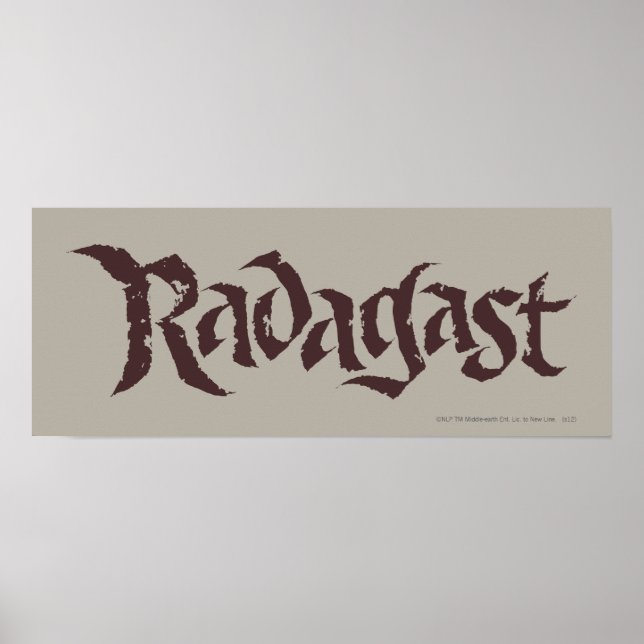 Póster RADAGAST™ Name Solid (Frente)