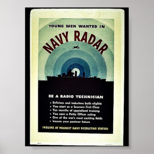 Póster Radar de la marina de guerra