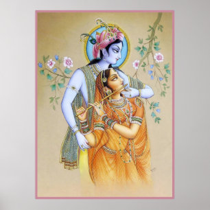 Póster Radha-Krishna