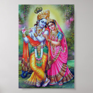 Póster Radha-krishna