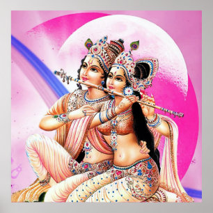 Póster radha-krishna