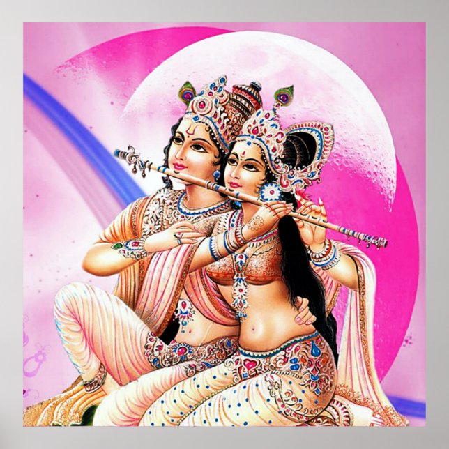 Póster radha-krishna (Frente)