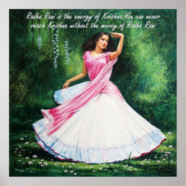 Póster Radha Rani en Vrindavan