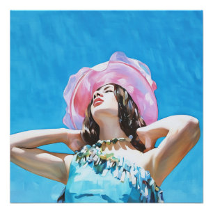 Póster Radiación de verano