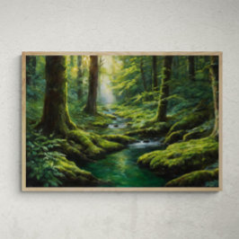 Póster Radiancia mística: El viaje de un río a través de 