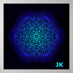 Póster Radiant Blue