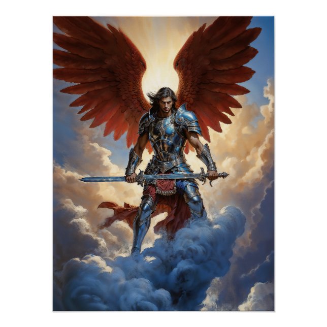 Póster Radiant Guard Archangel Michael (Anverso)