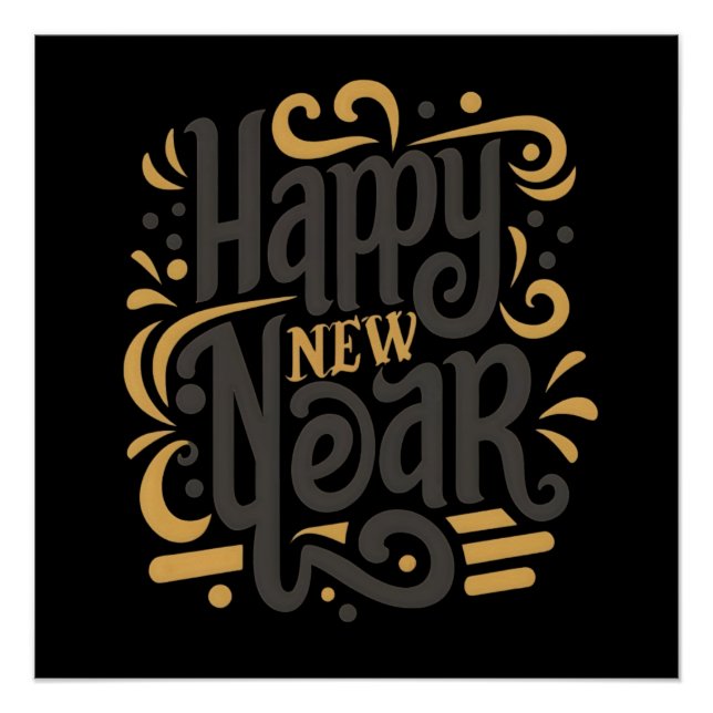 Póster Radiant Happy New Year (Anverso)