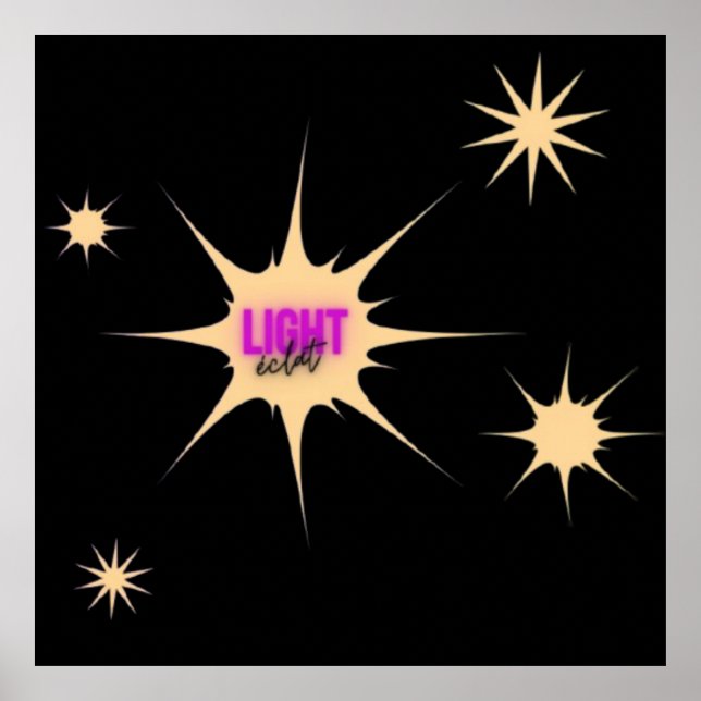 Póster Radiant Light – Modern & Vibrant Style (Frente)