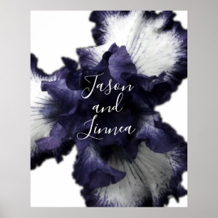 Póster Radiante Minimalista morado oscuro diafánico moder