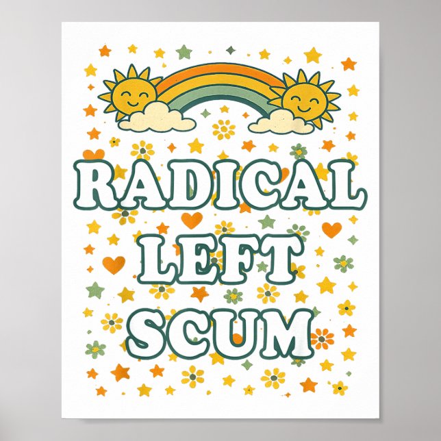 Póster Radical Left S Funny Sarcastic Quote  (Frente)