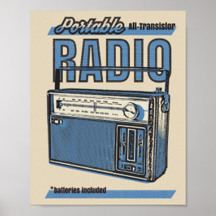 Póster Radio de transistores 📻