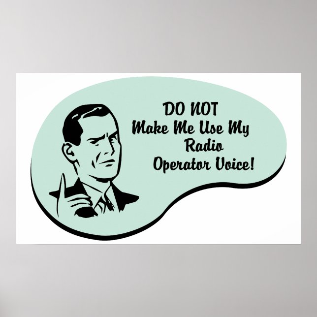 Póster Radio Operator Voice (Frente)