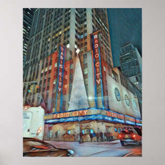 Póster Radio Radio Music Hall de NYC