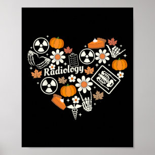 Póster Radiología Cae Xray Tech Calabaza otoñal