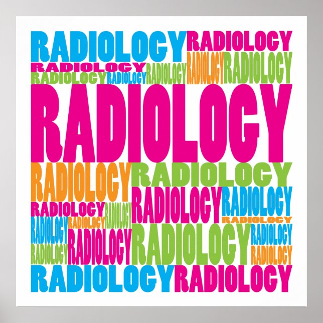 Póster Radiología colorida (Frente)