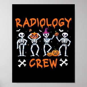 Póster Radiología de Halloween otoño Rad Tech X-ray Tec
