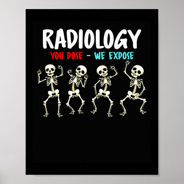 Póster Radiología que se presenta exponemos el esqueleto  (Frente)
