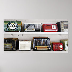 Póster Radios vintage