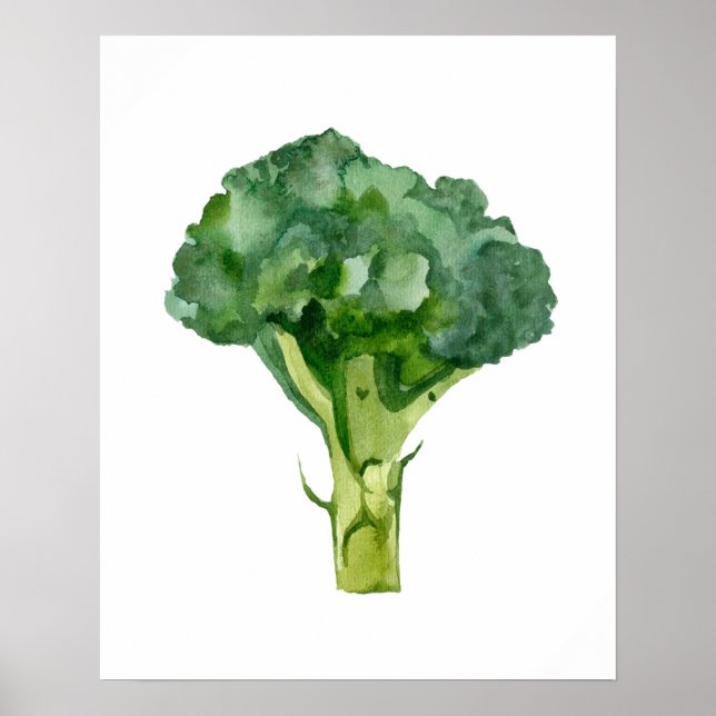 Póster Radish orgánico de acuarela (Frente)