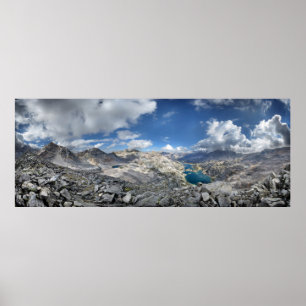 Póster Rae Lakes from Painted Lady - John Muir Trail