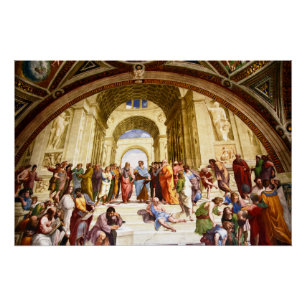 Póster Rafael, La Escuela de Atenas (1509)