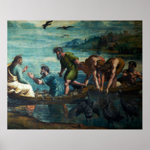 Póster Rafael - La pesca milagrosa