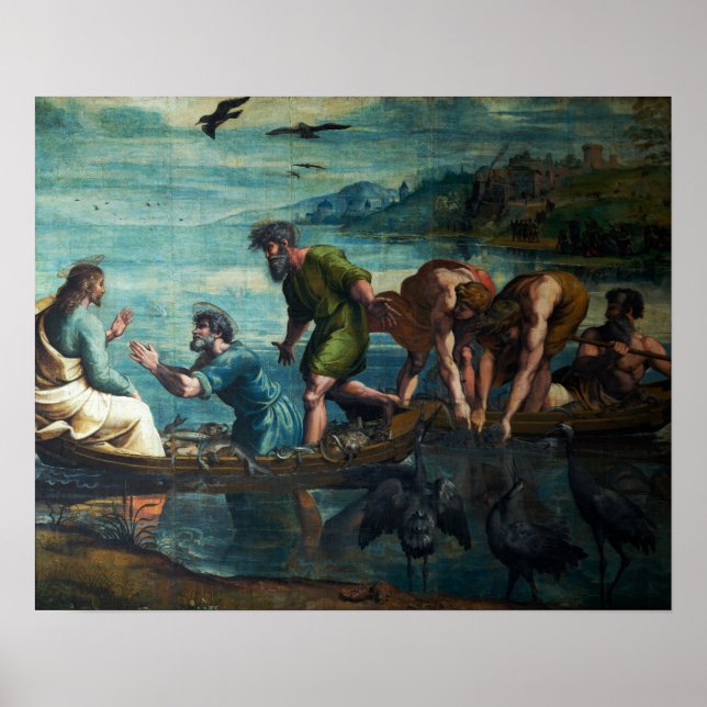 Póster Rafael - La pesca milagrosa (Frente)