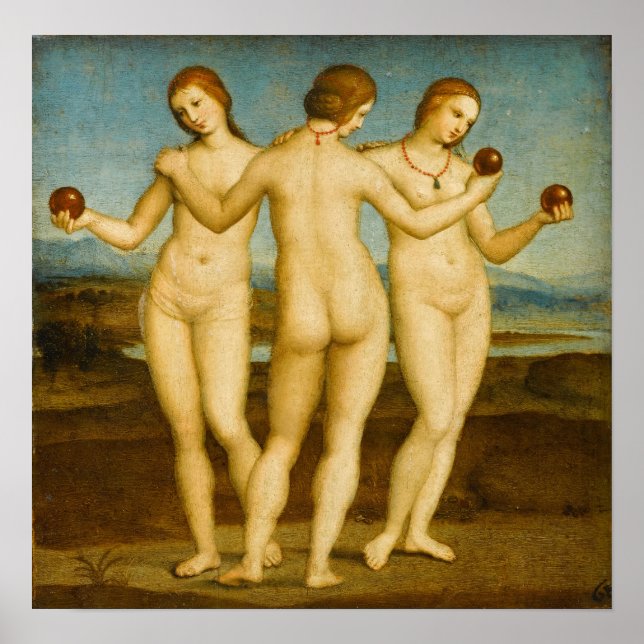 Póster Rafael - Las Tres Gracias (Frente)