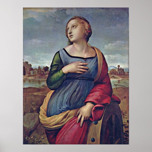 Póster Raffael - Santa Catalina de Alejandría (Frente)