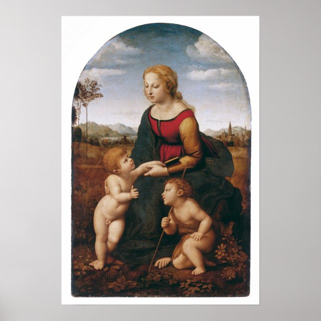 Póster Raffaello Sanzio da Urbino - la belle jardiniere (Frente)