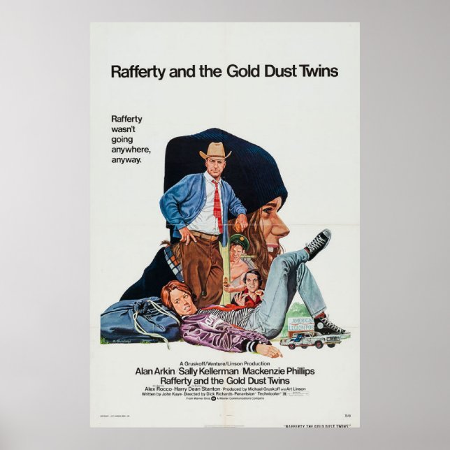 Póster Rafferty y el poster de la película Gemelos de Oro (Frente)