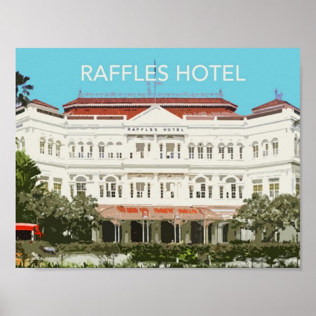 Póster Raffles Hotel Singapore Poster (Frente)