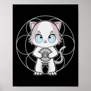 Póster Ragdoll Cat Anime Kitten Dyslexia Conciencia
