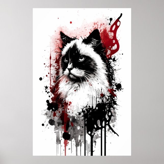 Póster Ragdoll Cat Portrait (Frente)