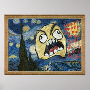 Póster Rage Face Meme Face Comic
