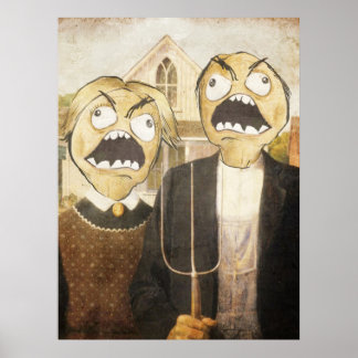 Póster Rage Face Meme Face Comic