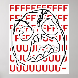 Póster Rage Guy