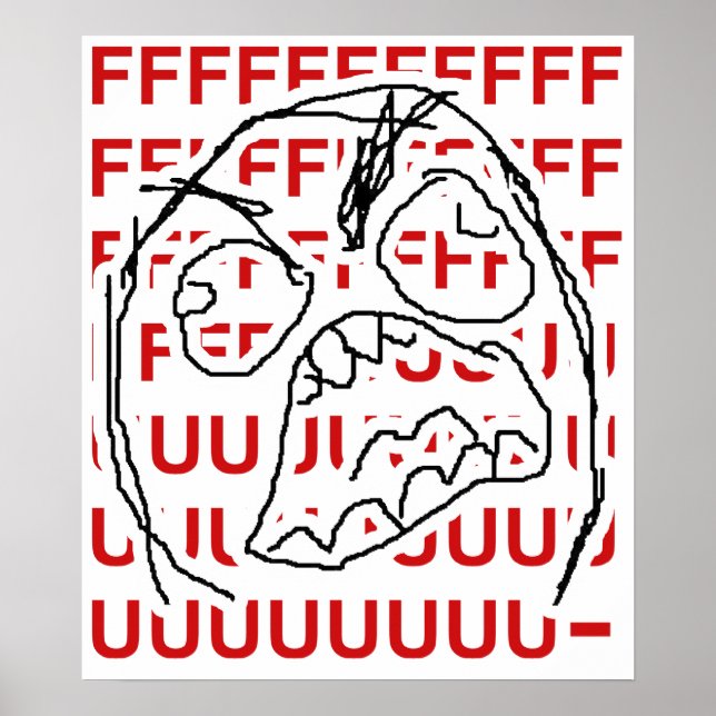 Póster Rage Guy (Frente)