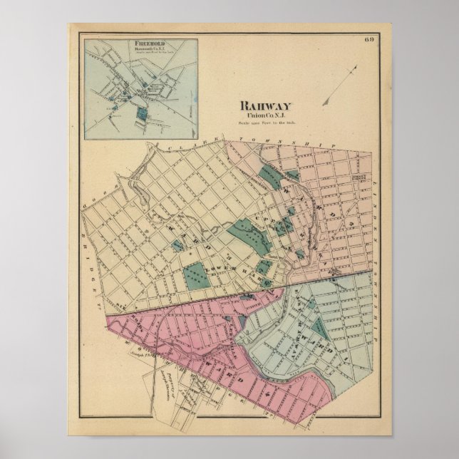Póster Rahway, NJ (Frente)