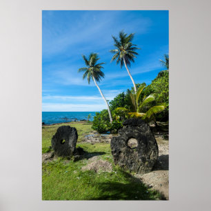 Póster Rai Stones En La Isla Yap