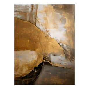 Póster Raíces Abstractas Rústicas