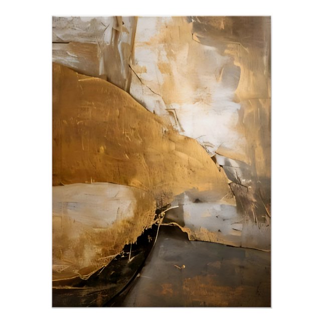 Póster Raíces Abstractas Rústicas (Anverso)