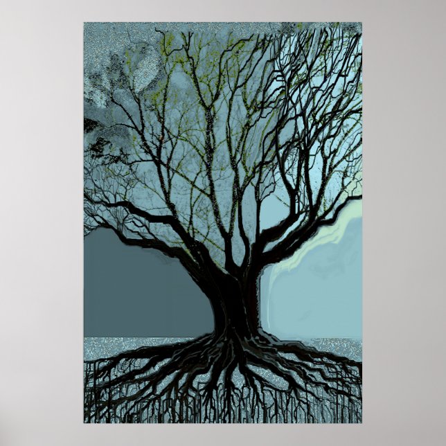 Póster Raíces azules (Frente)