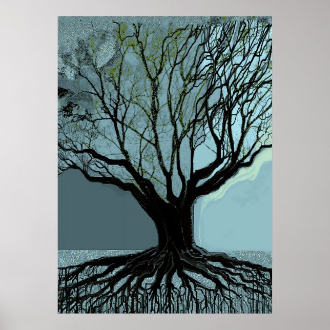 Póster Raíces azules (Frente)