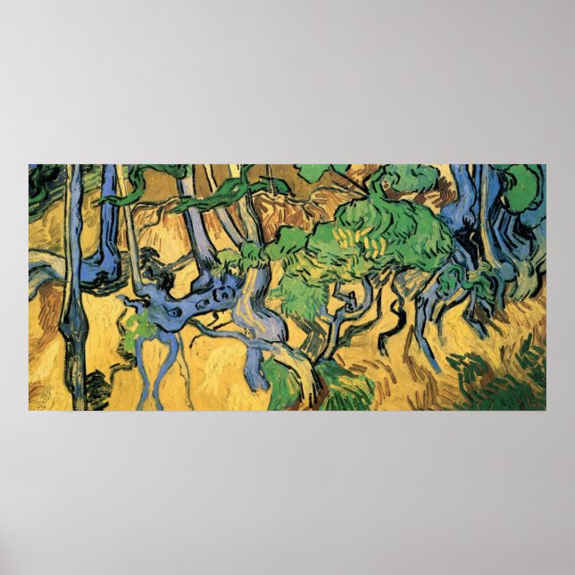 Póster Raíces de árbol y viajes de Vincent van Gogh